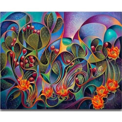 Colorful Flowers new arrival large DIY Crystal full drill square 5D diamond painting 3d cross stitch kit mosaic round rhinestone