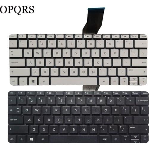 New US laptop Keyboard for HP stream 11-d 11-d011wm 11-D010WM English white and black no frame