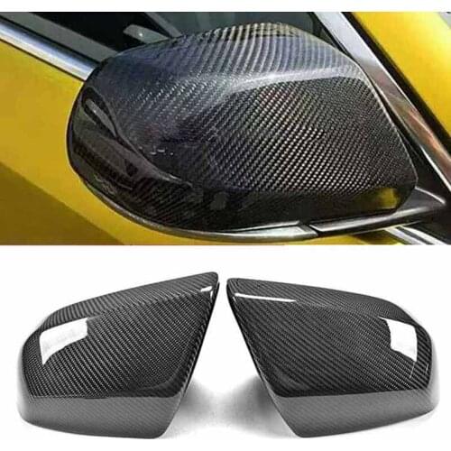 New Carbon Fiber Car Side Door View Mirrors Replacment Cover For Cadillac ATS 2014-2016