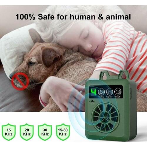 Pet Dog Ultrasonic Bark Control Device Anti Barking Stop Rechargeable LED Repeller Outdoor IndoorStop No Bark Training Device