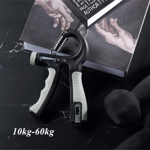 R-Shape Adjustable Hand Grip Sports Strength Countable Exercise Strengthener Gripper Spring Finger Pinch Carpal Expander
