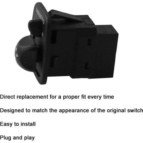 Car Front Driver Side Door Mirror Switch Knob for Ford F150 97-04 F65Z-17B676-AB