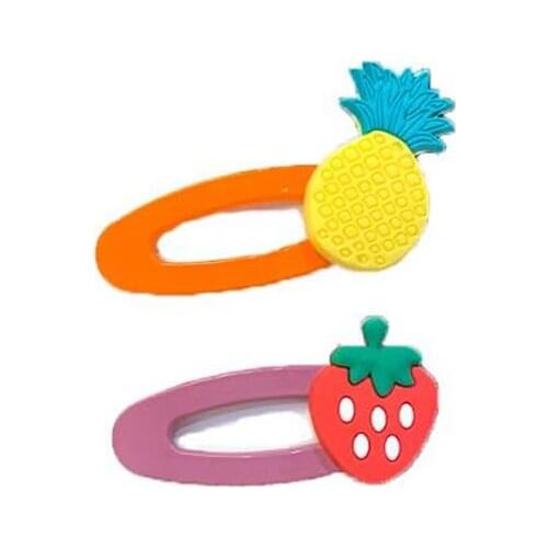 Girl heart fruit hairpin Korean version of the strawberry hairpin network red broken hair clip bb clip hairpin headwear