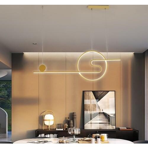 Postmodern art modern led pendant lights for dining room bed room kitchen black/white aluminum Pendant lamp luminaire suspension