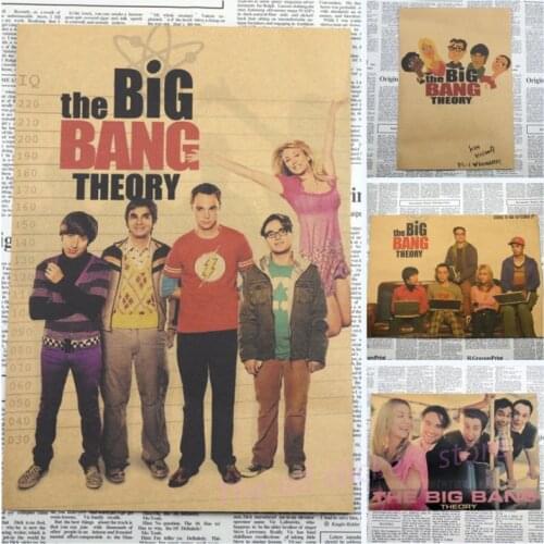 The big bang theory Sheldon TV drama movie star posters Kraft paper, restoring ancient ways bar sitting room adornment/ 1017