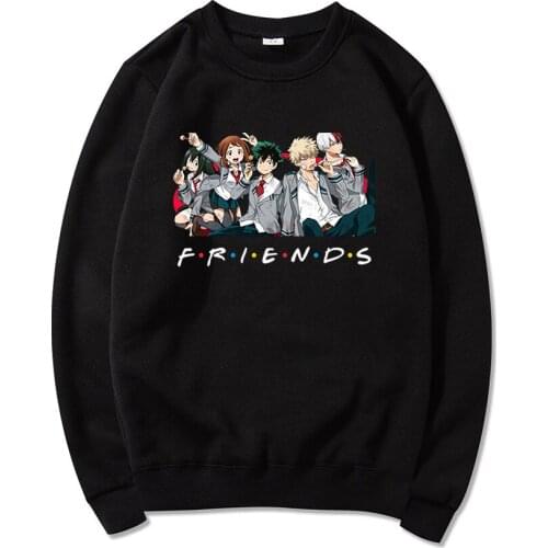 My Hero Academia Sweatshirt Anime Hoodies Men Women Fleece Warm Sweatshirt Pullover Kawaii Bakugou Graphic Cartoon Tops