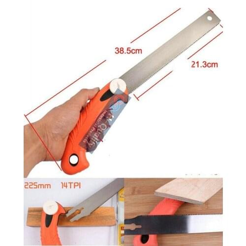 Three Time High Speed Woodworking Carpenter Tool Hand Saw Garden Pruning Saw With Three Side Precision Ground Teeth