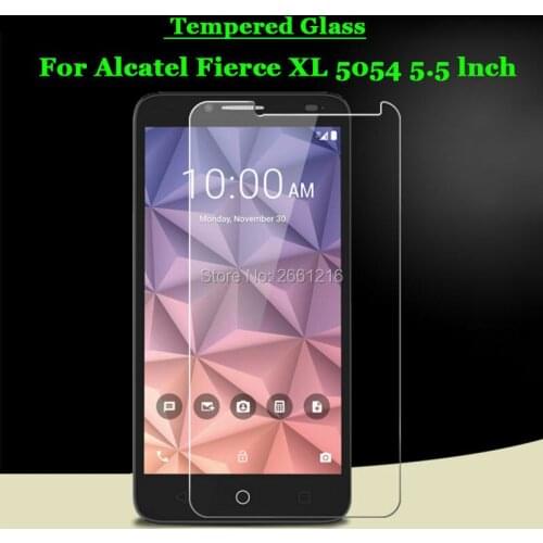 For Alcatel Fierce XL Tempered Glass 9H 2.5D Premium Screen Protector Film For Alcatel One Touch Fierce XL 5054 5054D 5.5"