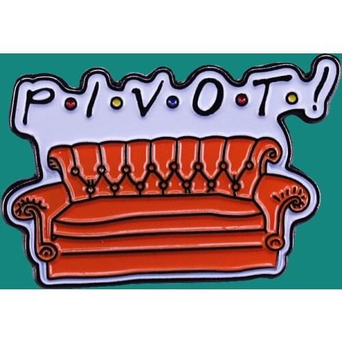 Friends Sofa Enamel Pins Brooch Collecting Alloy Lapel Badges Men Women Fashion Jewelry Gifts Adorn Backpack Collar Hat