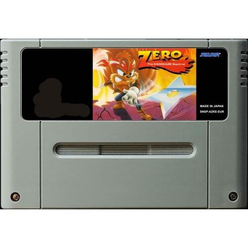 16Bit Games ** Zero the Kamikaze Squirrel ( PAL EUR Version!! )