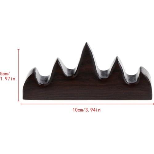 2020 New Vintage Wooden Brush Rest Stand Chinese Calligraphy Pen Rack Holder