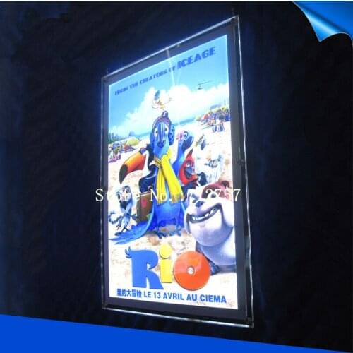 Acrylic frame led lighted tattoo movie poster light box A2 size single side (10pcs/lot)