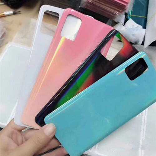 A 51 Housing For Samsung Galaxy A51 A515 6.5inch 2020 Battery Cover Repair Replace Back Door Phone Rear Case + Logo