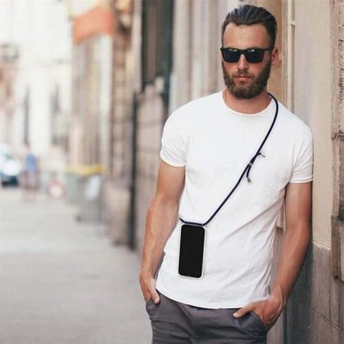 Transparent Crossbody Case for iPhone 11 12 Mini Pro X XR XS Max Lanyard Cover For iPhone 7 8 6 6s Plus 5 5s SE