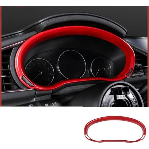 Car Instrument Dashboard Decoration Frame Cover Carbon Fiber Accessories For Mazda 3 Axela 2020 2019