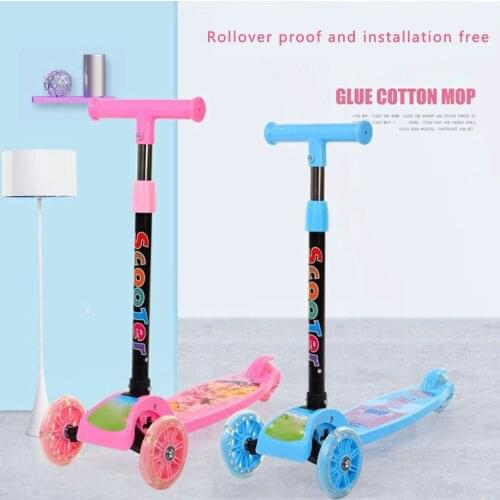 Childrens Scooters Luminous Wheel Two Modes Outdoors Scooter For Kids Long Folded Four Rounds