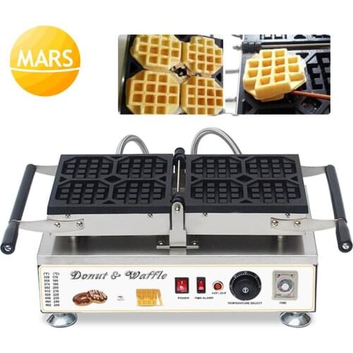 Electric 220V/110V Waffle Maker Non-Stick Liege Waffle Iron Machine Belgian Waffle Maker Waffles Cake Oven Machine