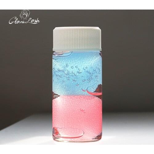 GLAMLASH 25ml Bottle Professional Eyelash Glue Remover Liquid Eyelash Tweezers Cleaning Sponge Lashes Extension Cleaner Makeup