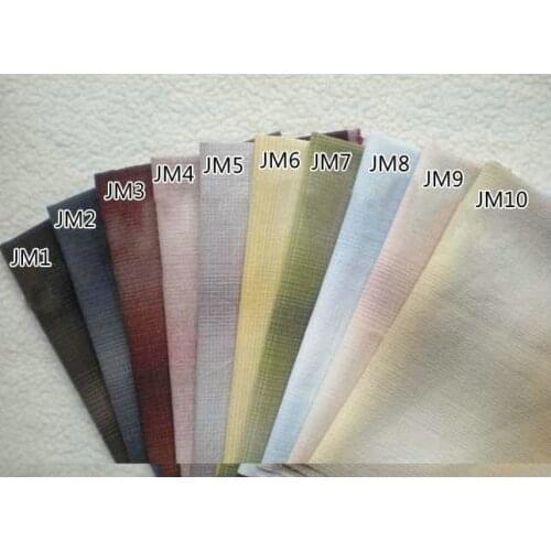 Gradient ramp Patchwork Vintage Craft Workshop Professional Quilter Yarn-dyed Fabric 5pcs/lot 50*70cm