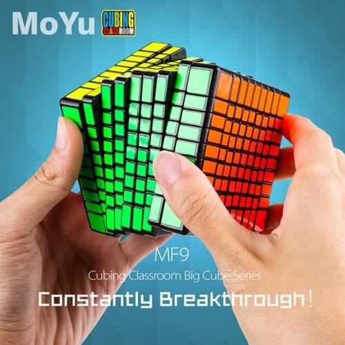 Cuber Speed Cubing Classroom moyu 9x9 stickerelss Speed Cube Mofang Jiaoshi Meilong 9x9 Magic Cube (MF9 Update Version)