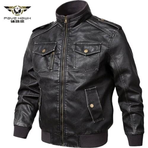 Faux Leather Jacket Men 2019 Winter Motorcycle PU Leather Jackets Male Spring Bomber Jackets Outerwear Coats Plus Size 5XL