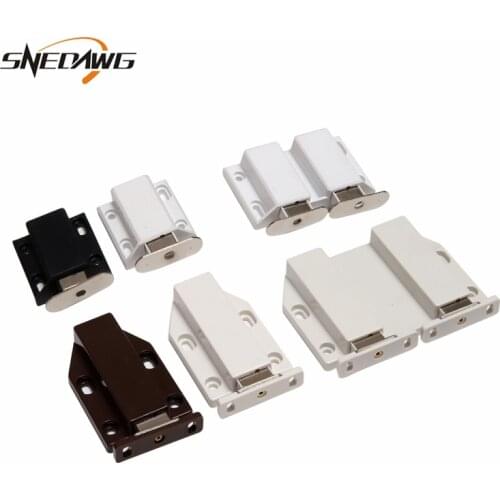 Magnetic Door Catch Double or Single Door Closer Cabinet Door Catches Push to Open Magnet Catches for Cabinet Cupboard