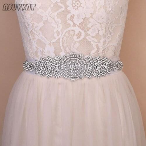 Fashion Women Rhinestone Belt Crystal Bridal Belt Wedding Bridal Sash Belt Wedding Dress Belt Party Girl Jewelery Accessories