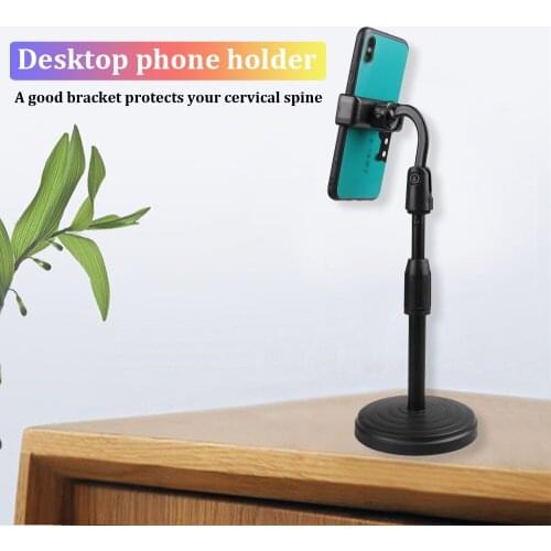 Universal Musical Desktop Mobile Phone Holder Stand Cradle Dock Adjustable Hand Free for Live Broadcast Android Smartphone