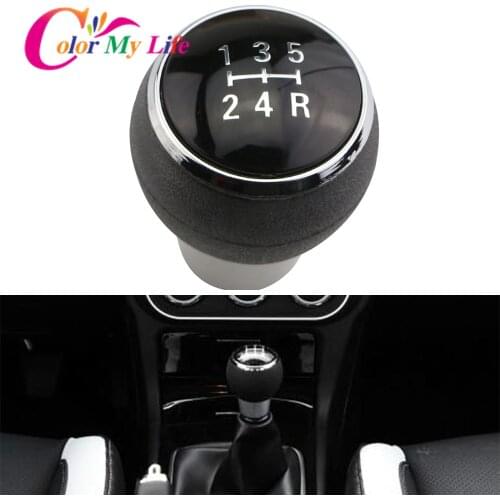 Color My Life Car 5 Speed Gear Head Shift Knob MT Handball for Mitsubishi Lancer EX EVO GTS ASX V3 V5 V6 Accessories