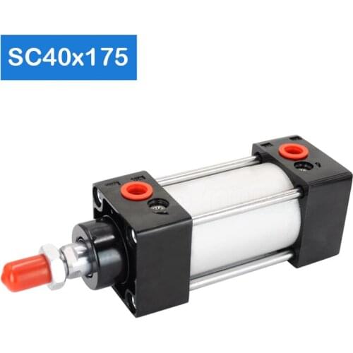 SC40X175 40mm Bore 175mm Pressure Piston Stroke Pulling Telescopic Aluminium Pneumo Air Cylinder