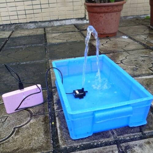 Ultra-quiet Mini USB DC5V 2.3W Micro Brushless Water Oil Pump Waterproof Submersible Fountain Aquarium Circulating 220L/H
