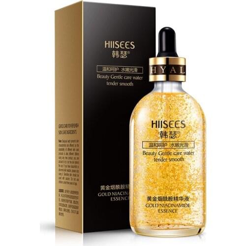 100ML 24k Gold Face Serum Nicotinamide Serum Moisturizer Whitening Anti Aging Anti Wrinkle Hyaluronic Acid Serum Skin Care