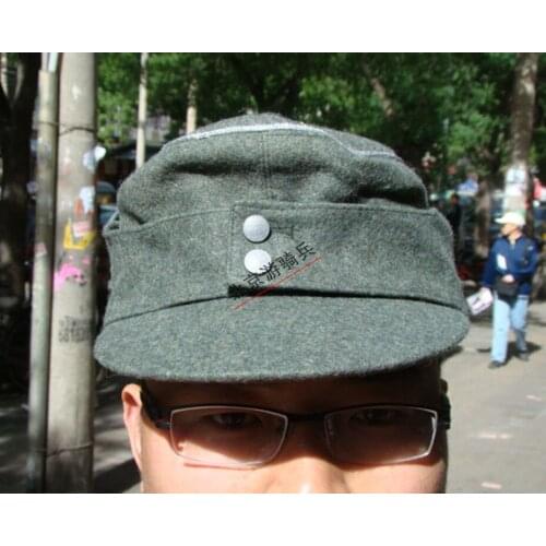 WWII German WH EM M43 Panzer Field Cap German officer Cap hat Wool Reproduction Military WW2