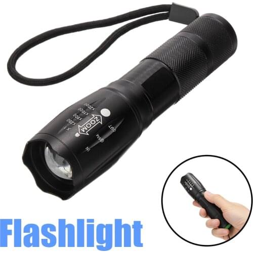 Waterproof Flashlight AAA/18650 Battery Bicycle Light T6 Zoomable Torches Portable Lighting Tools for Outdoor Camping Travel