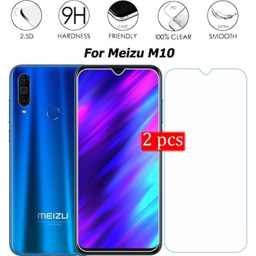 For Meizu M10 Tempered Glass Screen Protector Scratch proof Smartphone LCD Film 2PCS For Meizu M 10 Glass Cover Phone 6.5"