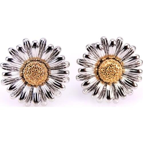 Sunflower Cufflinks luxury mens shirt Cufflinks brand new fashion brand flower Cufflinks French Wedding Shirt Cufflinks