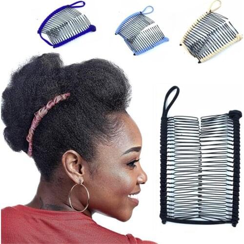 Women Banana Hair Pins Lazy Hair Comb Stretchable Hair Accessories Professional Hair Clip For Women Insert Comb Magic Hair Grips