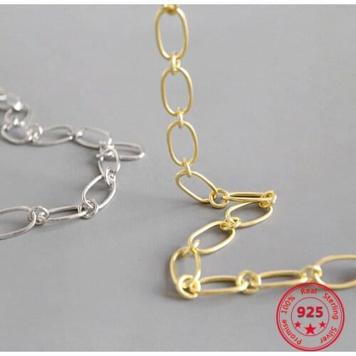 BITWBI Direct Sales 925 Sterling Silver Necklace Ins Simple Style Individual Female Accessories Suitable For Daily Matching