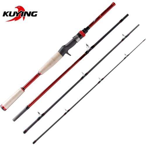KUYING Freestyle Walker 2.1m Hard Lure Fishing Rod Casting Mini Pocket Travel Carbon Pole Stick Cane Medium Fast Action Max. 60g