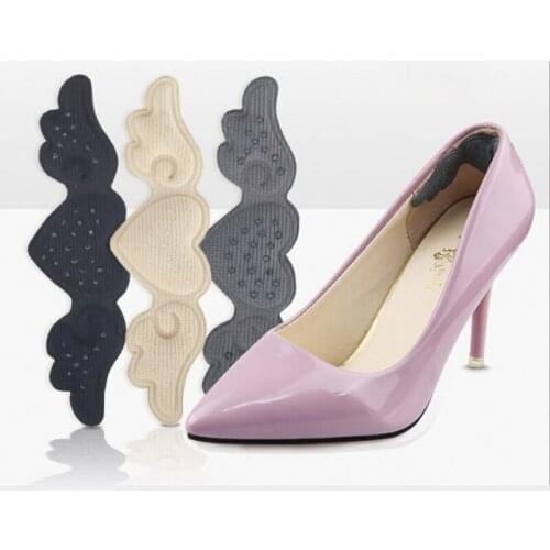 1 Pair Self-adhesive Dispensing Heel Stickers High Heel Woman Sponge Adjustable Heart-shaped Anti-wear heel Heel Sticker
