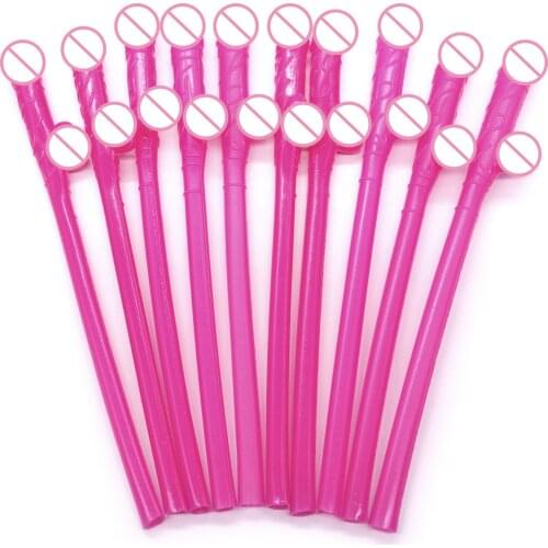 10Pcs Funny Sexy Hen Night Willy Drinking Penis Novelty Nude Straw Plastic Straws For Bar Accessories Bachelorette Party Decor