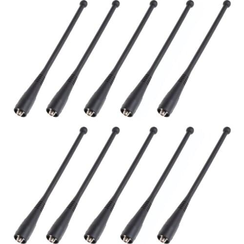 10 X 800MHz Whip Antenna for Motorola Radio 7 Inch XTS2500 XTS3000 XTS3500 XTS5000 MTX800 MTX850 HT1000 MTS2000 Walkie Talkie Ra
