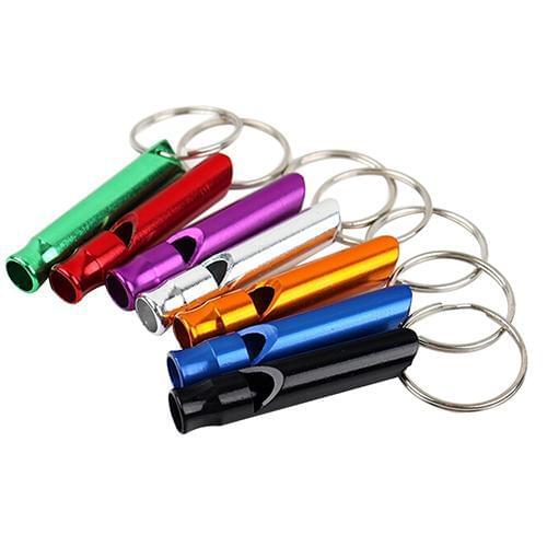 2 Pcs Loud Survival Whistle Emergency Camping Compass Kit Fire Hiking Outdoor Tool Emergency whistle Keychain