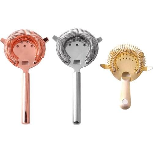 60Pcs Stainless Steel Cocktail Shaker Bar Ice Strainer Wire Mixed Drink Bartender Professional Tool Bar Accessories Wholesale K1