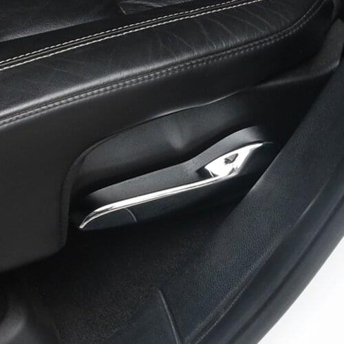 ABS Chrome For Jeep Grand Cherokee 2014 2015 2016 2017 Accessories Car Seat Adjustment Handle Frame Cover Trim Sticker