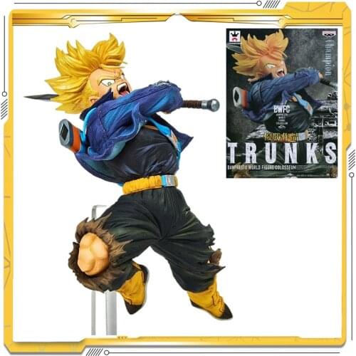 BANDAI Dragon Ball Z Super Saiyan Torankusu Battle DamageAction PVC Collection Model Toy Anime Figure Toys For Kids