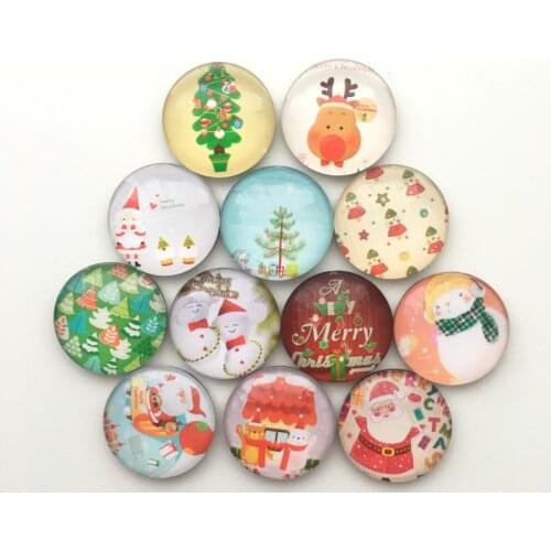 Free shipping 12pcs Cute Christmas Fridge Magnets Cartoon Santa/Snowman Whiteboard Message Stickers X-Max Gift Home Decoration