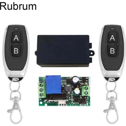 Rubrum 433MHz 110V 220V Lamp Wireless Remote Control Switch ON/OFF 433 MHz Remote Control Receiver Transmitter For Led Lights
