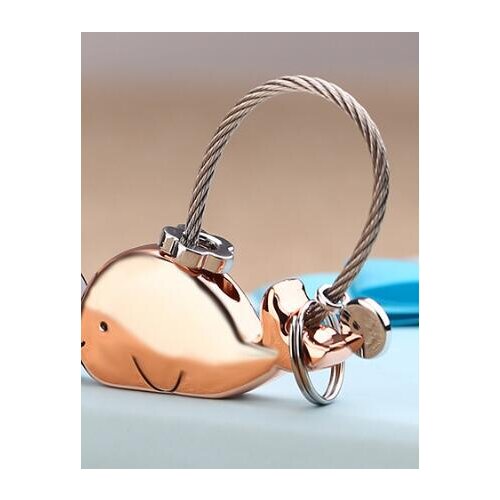 50pcs/lot fedex fast woman man whale animal keychain Creative 3D Whale lover keychain whale key ring