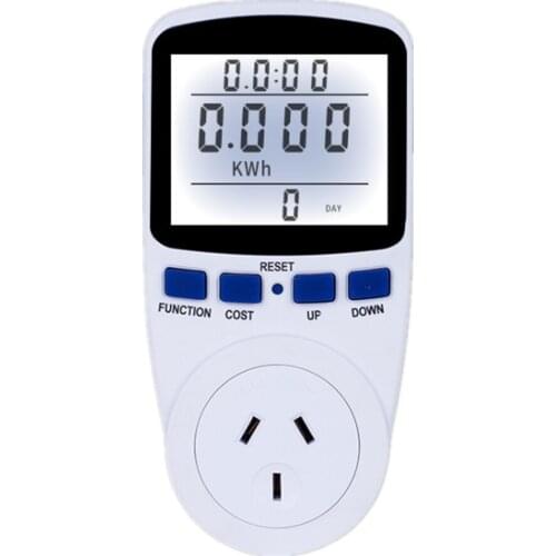 AU Besegad Plug Energy Power Meter Voltage Watt Volt Meter Digital Wattmeter Power Hertz Analyzer Electricity Monitor Display